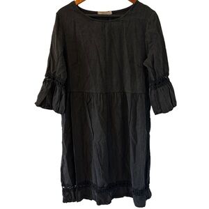 Valentina Naldi black dress size large